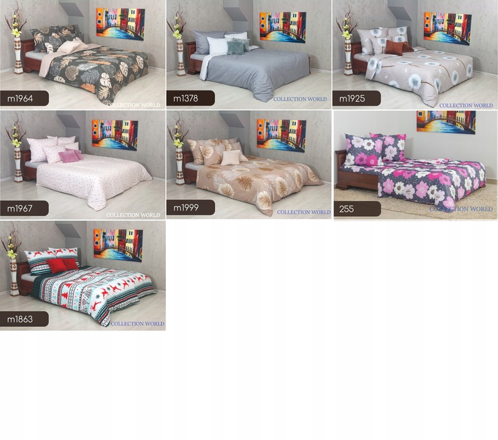 Pościel ELWAY 140x200 Bawełna Satynowa NOWE WZORY