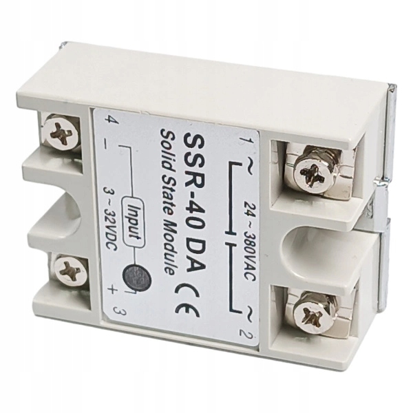 Moduł Przekaźnika SSR-40DA 40A/380V Przekaźnik Elektroniczny