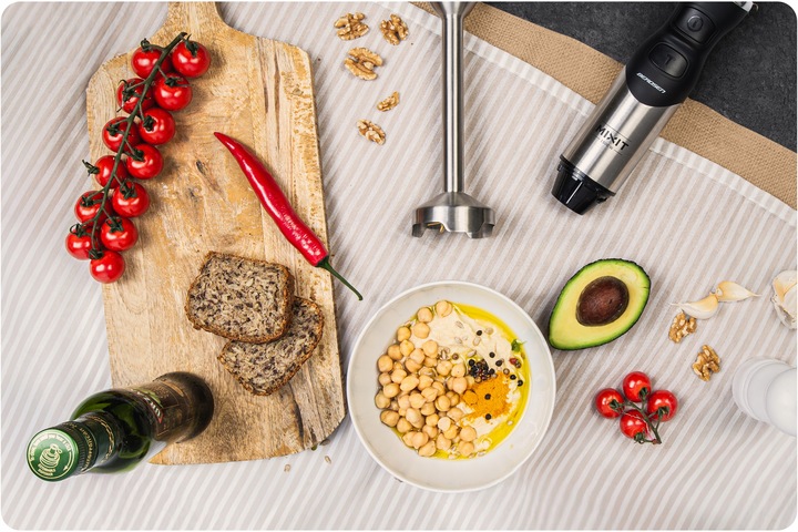 Blender ręczny 1500W czarny Berdsen tytanowe ostrza wielofunkcyjny 6w1