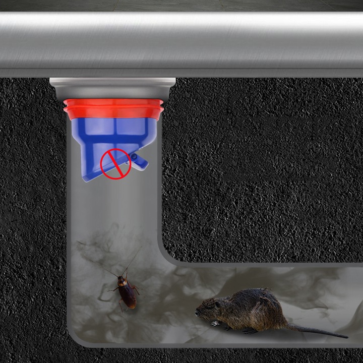 SUCHY SYFON ZAWÓR ZWROTNY KANALIZACYJNY DO ODPŁYWÓW – REGULACJA Ø