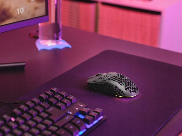 MYSZKA BEZPRZEWODOWA GAMINGOWA LEKKA 75g MYSZ KOMPUTEROWA DLA GRACZY LED