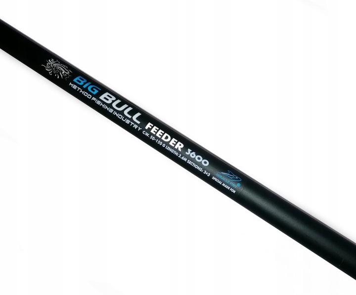 wędka FEEDER grunt BIG BULL 3,3m 50-150g 3+3 szczytówki karp leszcz