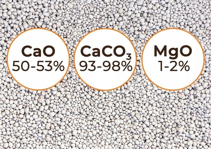 WAPNO GRANULOWANE OGRODNICZE NAWÓZ DO TRAWNIKA 25KG CACO3