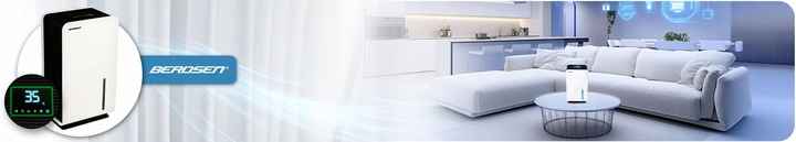OSUSZACZ POWIETRZA POCHŁANIACZ WILGOCI 64W HEPA 34dB TIMER LED Berdsen