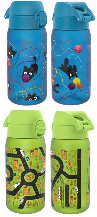 ION8 Dziecięcy bidon butelka na wodę do szkoły przedszkola BPA Free 400ml