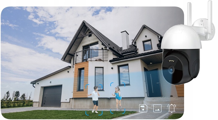 Kamera Obrotowa IP GSM 4G LTE SIM 3MPx 3MP AUDIO, WYKRYWANIE POSTACI