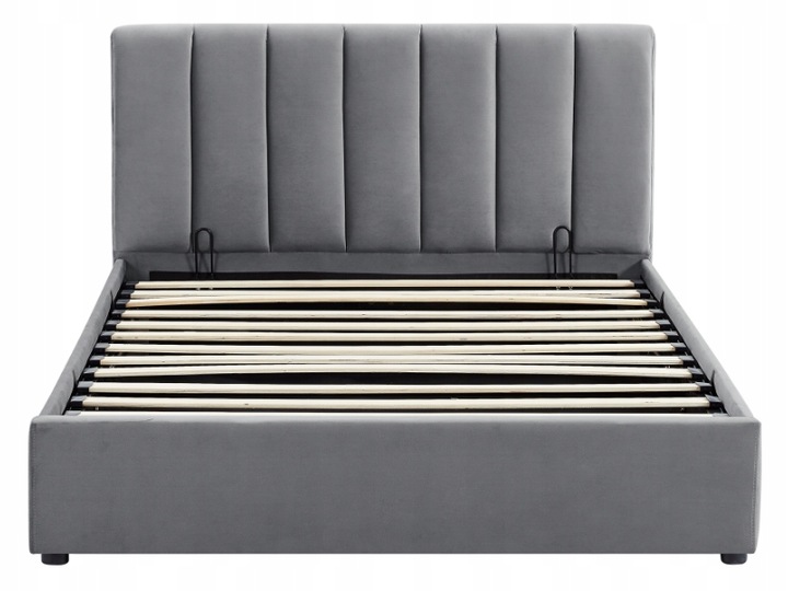 Łóżko 120x200 tapicerowane z zagłówkiem i stelażem MONTREAL VELVET