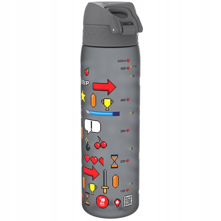 Butelka na wodę bidon dla chłopca do szkoły przedszkola Gamer Gry ION8 0,5l