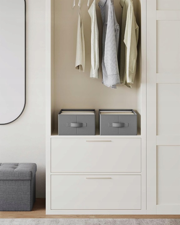 ORGANIZER NA UBRANIA DO SZUFLADY SZAFY GARGEROBY ZESTAW 2szt