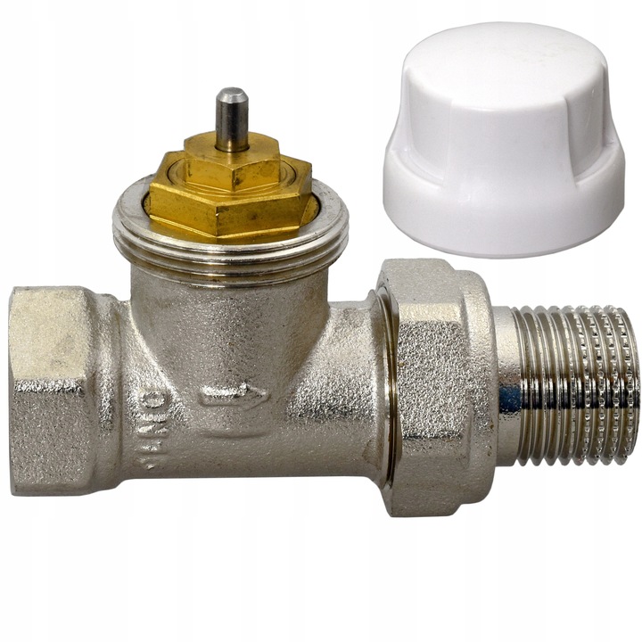 ZAWÓR termostatyczny 1/2" DN15 PROSTY grzejnikowy zasilający M30x1,5 HANZ