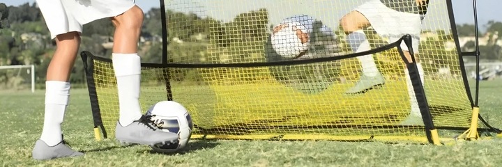 Rebounder trenażer piłkarski dwustronny bramka rama treningowa 220x110