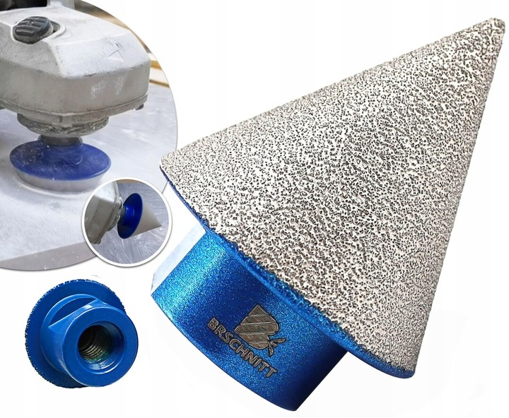 FREZ STOŻKOWY STOŻEK DIAMENTOWY 35mm M14 DO GRESU PŁYTEK GLAZURY