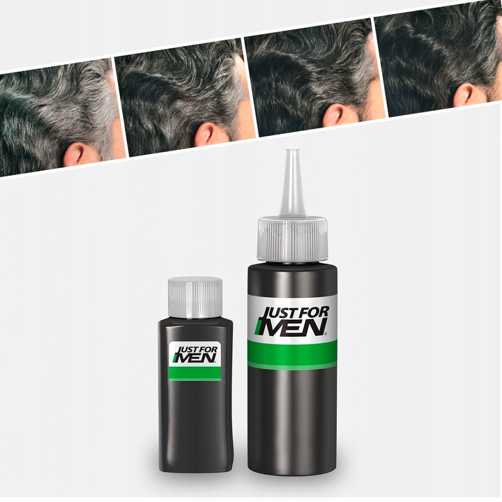 Just For Men Farba do Włosów Ciemny Brąz H45 – Naturalny Efekt