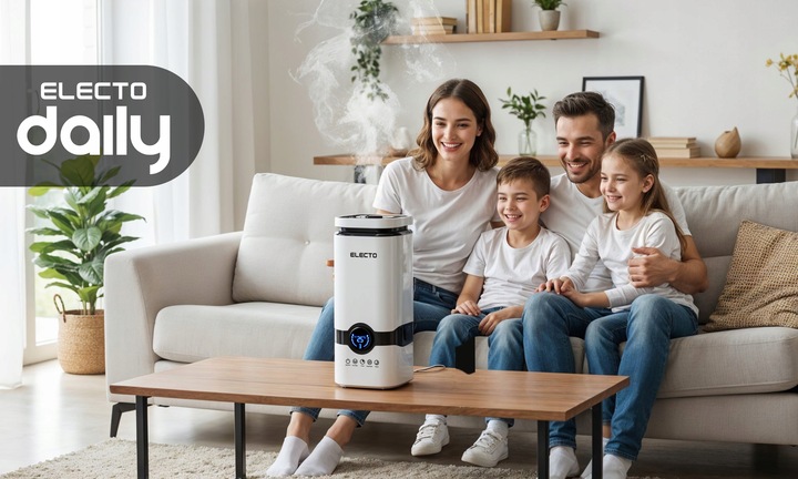 NAWILŻACZ POWIETRZA DYFUZOR JONIZATOR 4L AROMATERAPIA PILOT + 12