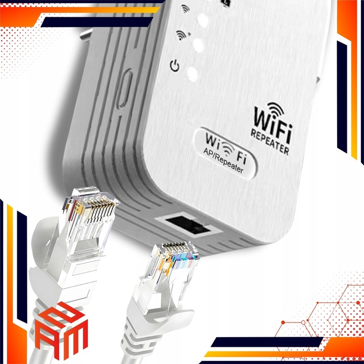 Domowy Wzmacniacz Sygnału WiFi Punkt Dostępu 300Mbps Szybki Bez Aplikacji