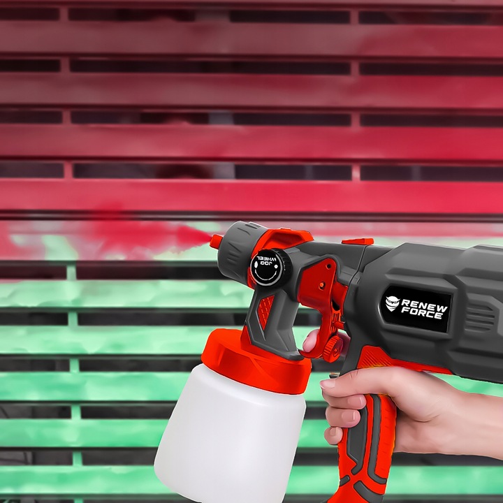 Pistolet Do Malowania Ścian Elektryczny Agregat Malarski 3 Dysze 70DIN