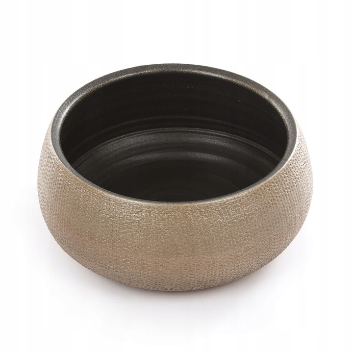 złota osłonka na drzewko BONSAI złote niskie doniczki PORTO BOWL 27/13 cm