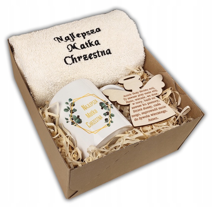 PODZIĘKOWANIE DLA RODZICÓW CHRZESTNYCH CHRZEST PREZENT KOMUNIA ŚWIĘTA IHS