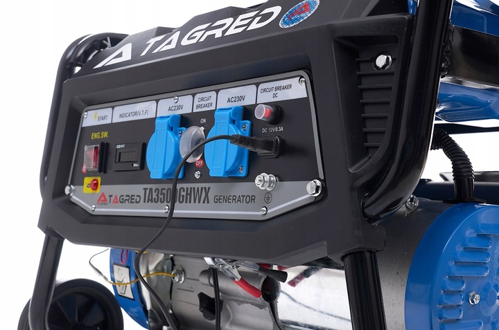 AGREGAT PRĄDOTWÓRCZY PRĄDU TAGRED 5600W AVR NA KÓŁKACH