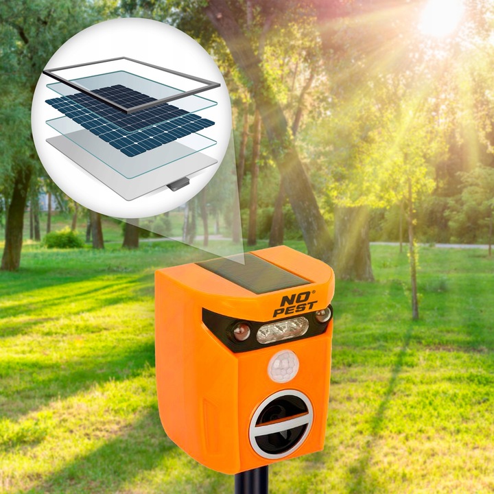 ULTRADŹWIĘKOWY ODSTRASZACZ NA LISY DZIKI SARNY JELENIE BOBRY ZAJĄCE