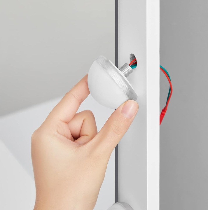 Toaletka kosmetyczna Z LUSTREM I OŚWIETLENIEM LED 2 szuflady 3