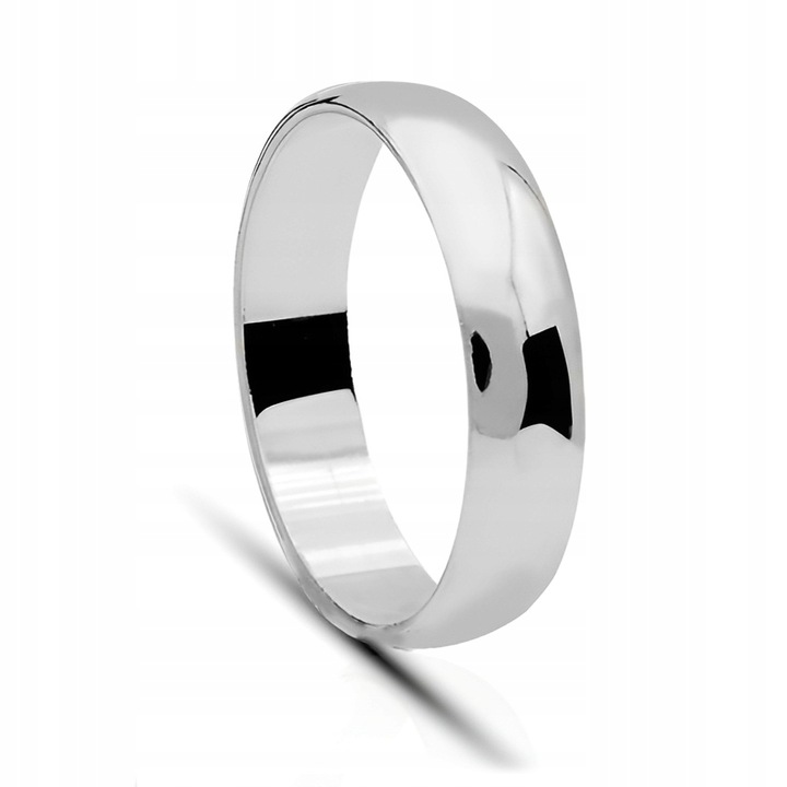Obrączka Męska srebrna pr. 925 Polerowany Pierścionek szer. 5 mm | r. 22