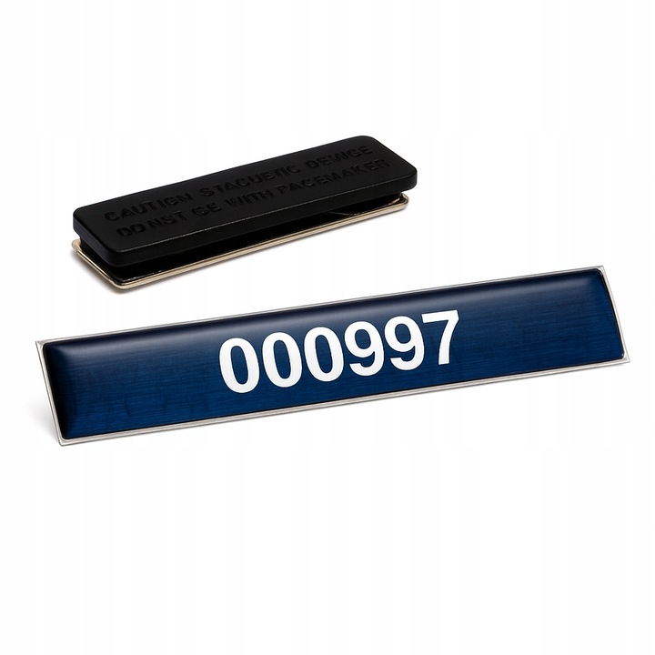 Identyfikator numeryczny POLICJA polimerowy na magnes