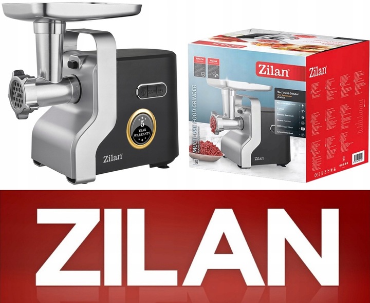 MASZYNKA DO MIELENIA MIĘSA METAL PREMIUM 3 SITA + SZARPAK MOC 2100W