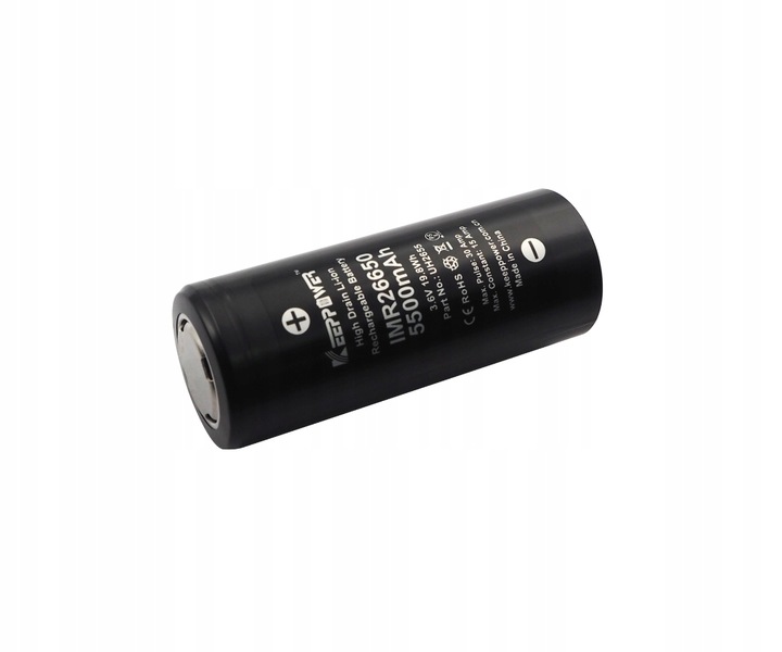 Akumulator KeepPower IMR26650 5500mAh 3,7V HIGH DRAIN Li-ION 15A
