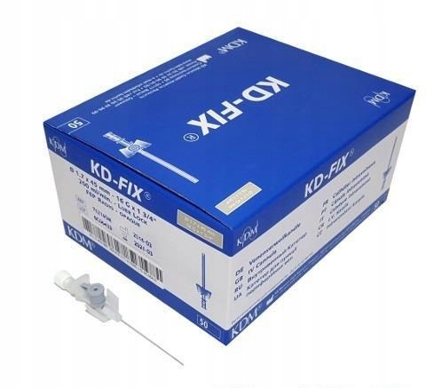 KANIULA WENFLON KD-FIX 16G 1,7x45mm 50 SZTUK SZARA SZARY
