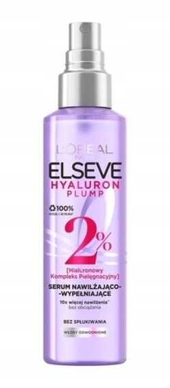 Serum Do Włosów Loreal Elseve Hyaluron Plump Nawilżająco-Wypełniające 150ml