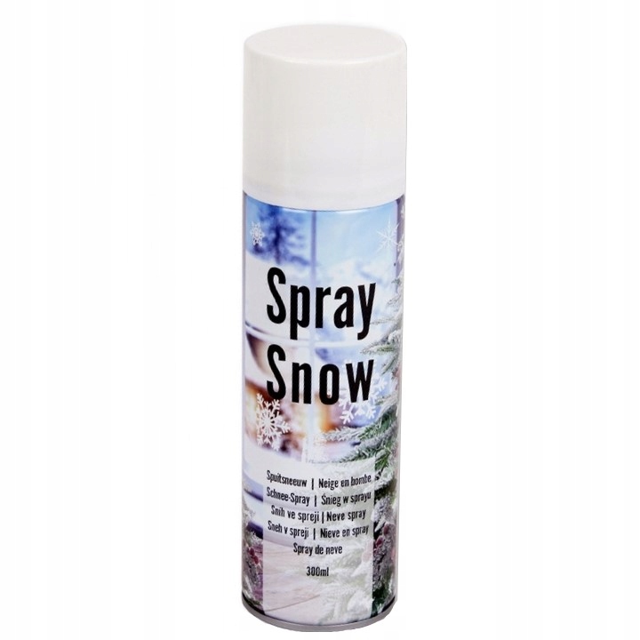 SZTUCZNY ŚNIEG W SPRAYU SPRAY WYDAJNY DO ZDOBIEŃ REALISTYCZNY BUTELKA 300ml