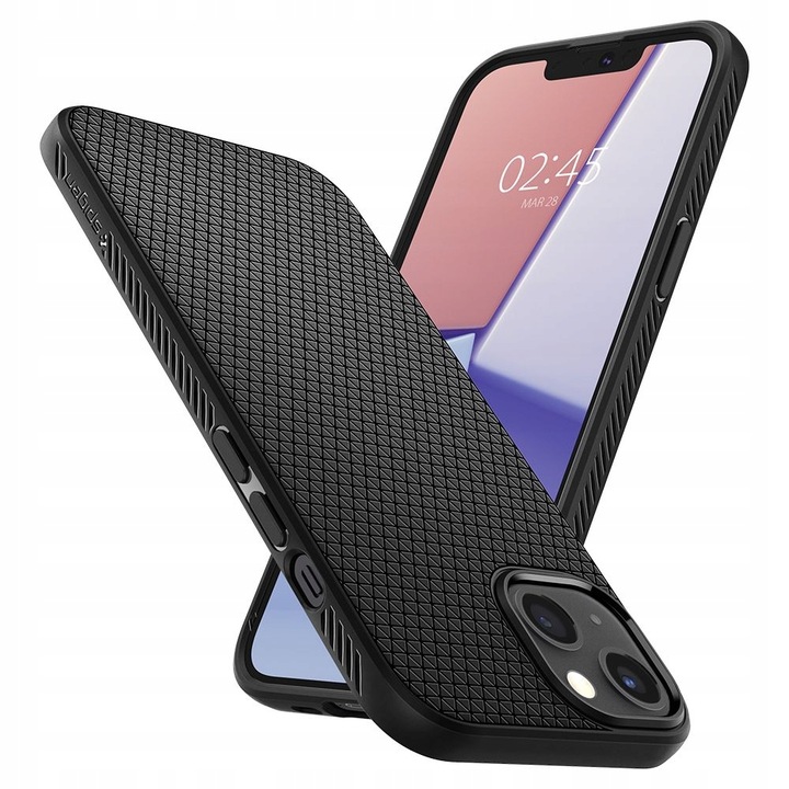ETUI DO IPHONE 13 MINI SPIGEN LIQUID AIR CZARNY MATOWY