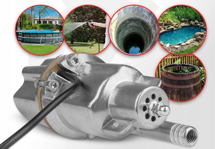 POMPA DO WODY CZYSTEJ GŁĘBINOWA ZATAPIALNA RUSKA NUREK MEMBRANOWA 600W