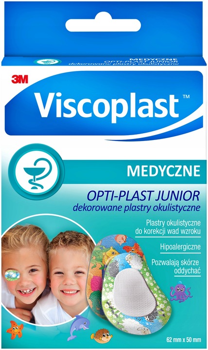 PLASTRY NA OKO VISCOPLAST OPTIPLAST DEKOROWANE JUN