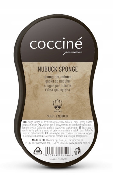 COCCINE ZESTAW IMPREGNAT PIANKA GĄBKA ZAMSZ NUBUK