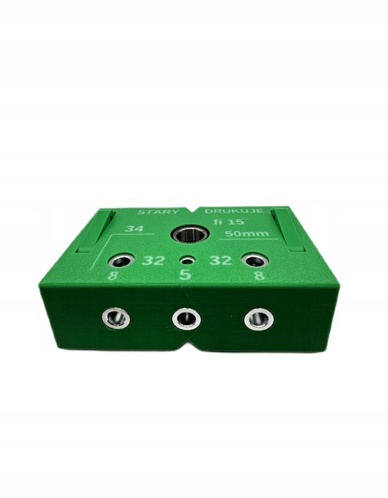 Przymiar z blokadą do wiercenia otworów pod kołki i mimośrody | pyta