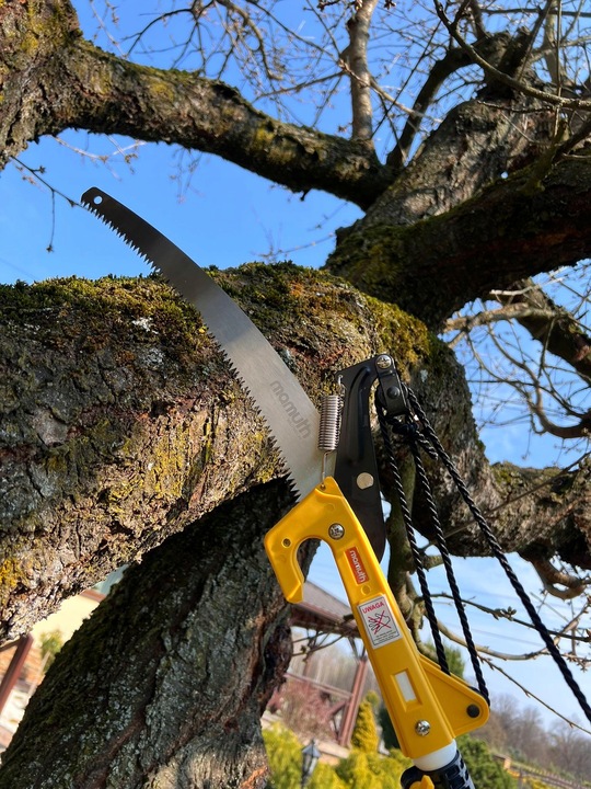 PIŁA TELESKOPOWA Z SEKATOREM NA TRZONKU 3,75m 375cm DO GAŁĘZI 2w1