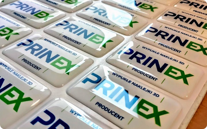 Wypukłe naklejki 3D PREMIUM - 100szt / do 10cm2