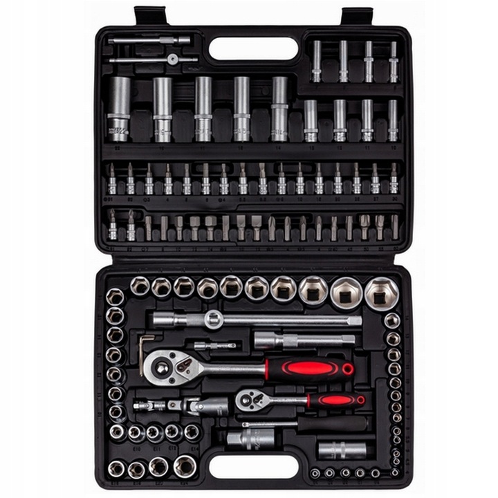 Zestaw Kluczy Nasadowych Narzędzi Klucze Nasadowe Torx Walizka Bity 108el.