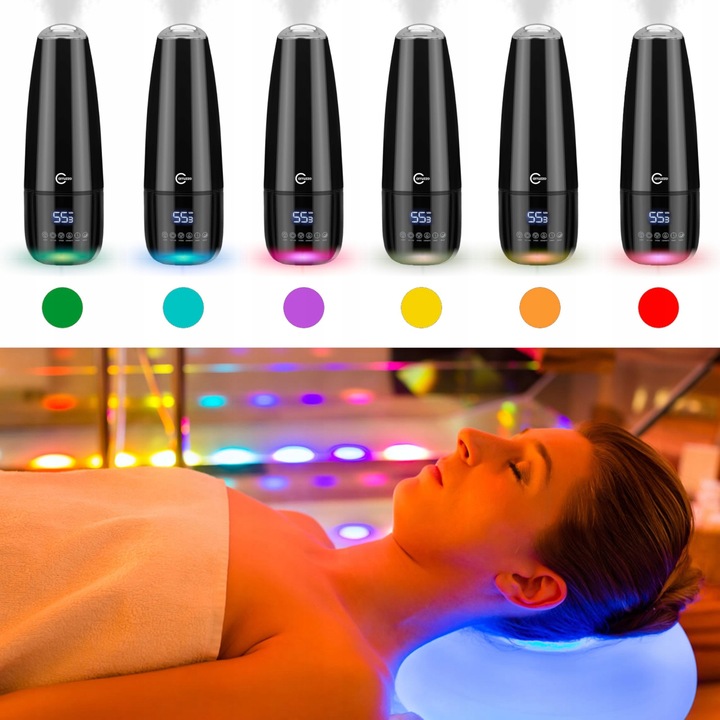 Nawilżacz powietrza DUŻY AUTOMATYCZNY 8w1 +AROMATERAPIA OLEJKI FILTR