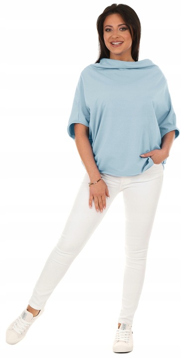 Moda Fresca F626 Luźna TUNIKA bluzka oversize KIMONO