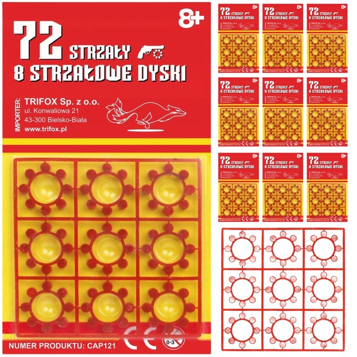 PISTOLET REWOLWER NA KAPISZONY HUKOWY SPŁONKA + NABOJE SPŁONKA 792 STRZAŁY