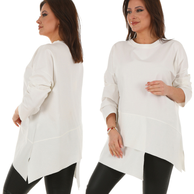 F655 Asymetryczna TUNIKA oversize