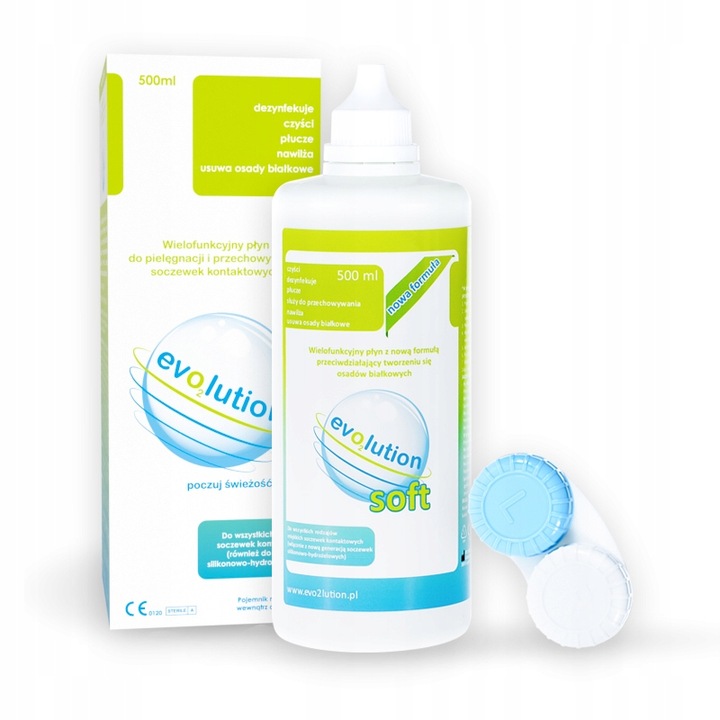 Aseptyczny PŁYN DO SOCZEWEK evO2lution 500 ml