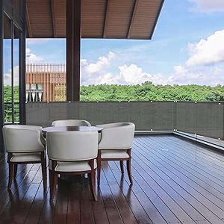 OSŁONA BALKONOWA MATA TARASOWA SIATKA NA BALKON TARAS PŁOT 1,2x5m UV