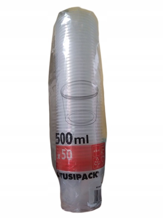 Pojemnik Na Zupę Plastikowy Jednorazowy Okrągły 500 ml Wieczko Guillin