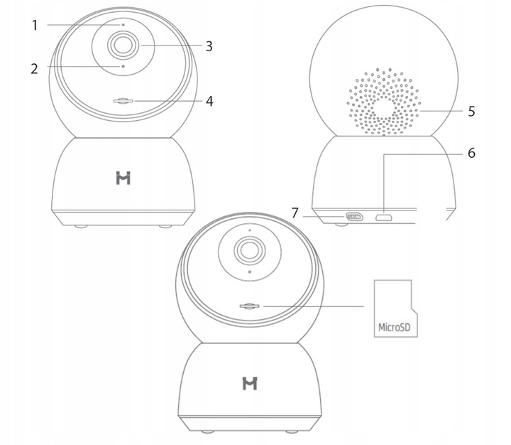 KAMERA IMILAB niania monitoring 1296P 360 A1