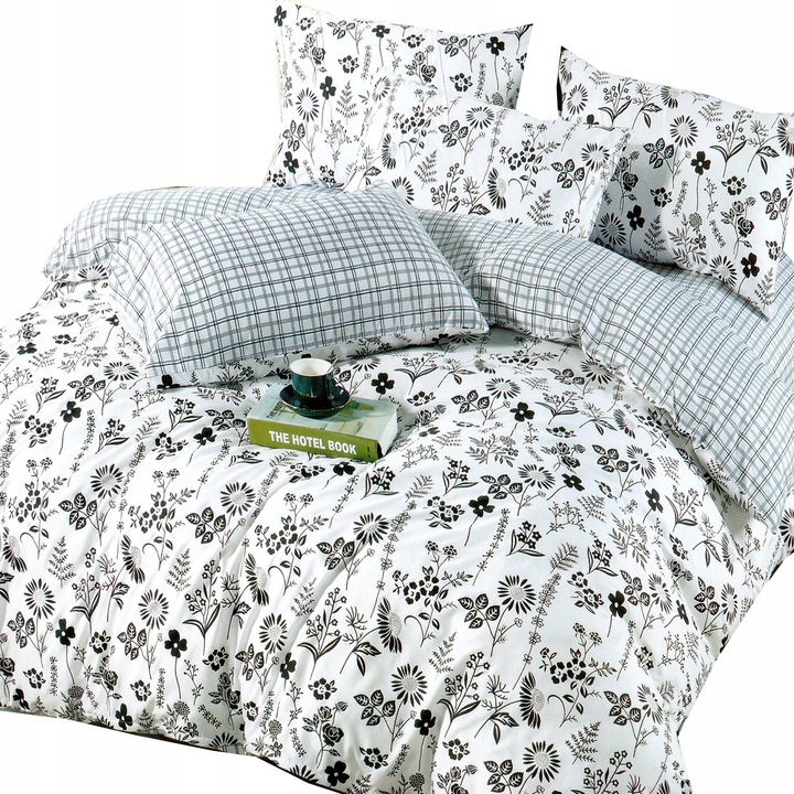 DWUSTRONNA POŚCIEL 100% BAWEŁNA 180X200 + 2 POSZEWKI 70x80 JESIENNA