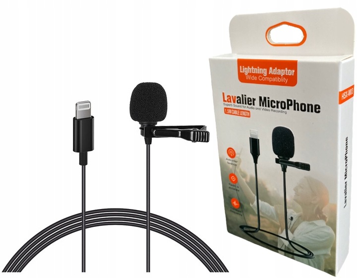 Mikrofon krawatowy z klipsem do telefonu USB-C uniwersalny mikrofon